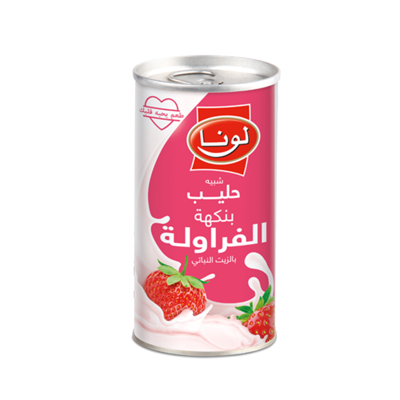 حليب بنكهة الفراولة